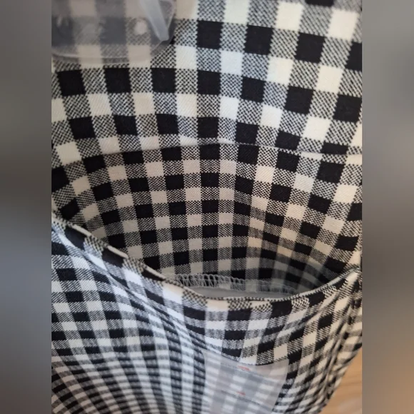 Old Navy Black And White Checkered High Rise Skinny Pants Size 4 - Picture 10 of 12